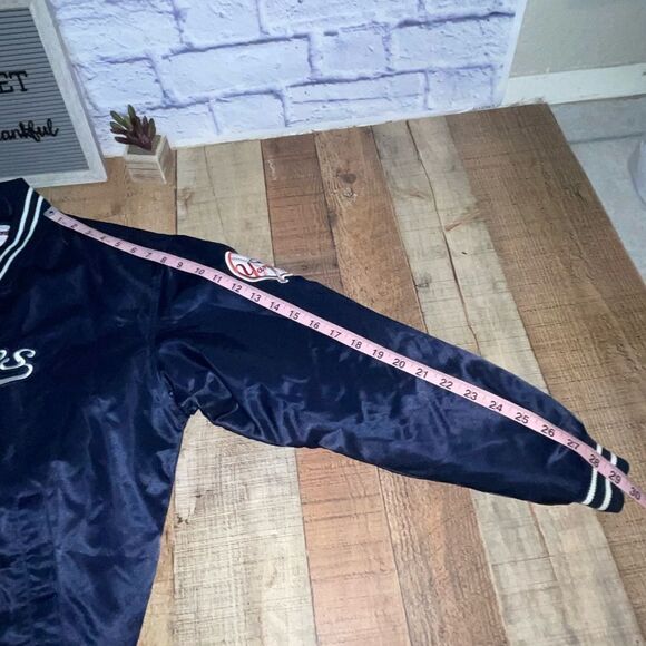 VINTAGE MAJESTIC AUTHENTIC COLLECTION NEW YORK YANKEES SATIN JACKET SIZE XL - Picture 6 of 11
